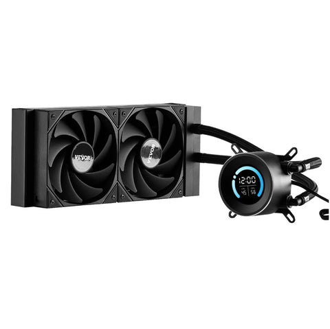 Vevor AIO CPU Liquid Cooler 120mm 1.8” Display 2200RPM PWM Fans