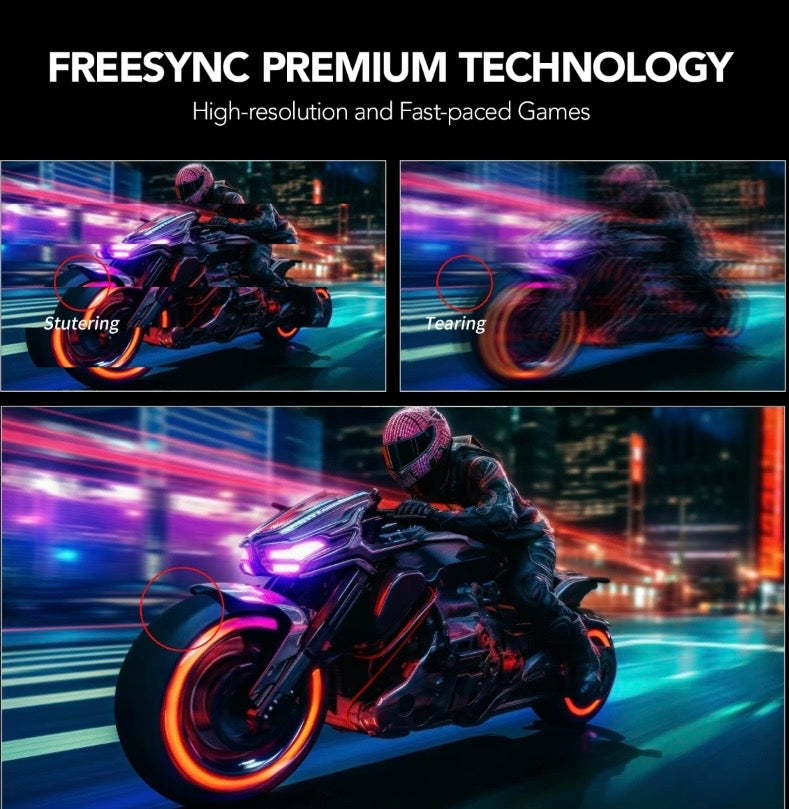 Curved Gaming Monitor FHD 1080P 180Hz 1ms with FreeSync and Ultra Slim Design