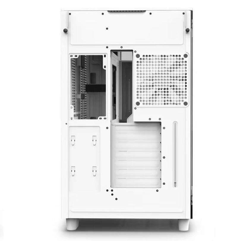 NZXT H9 Flow All White Dual Chamber Mid Tower Airflow PC Case