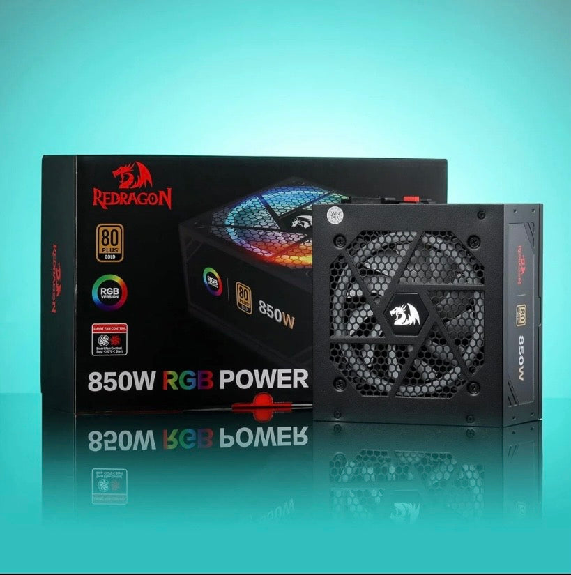 Redragon RGPS 850W 80+ Gold Fully Modular RGB Power Supply